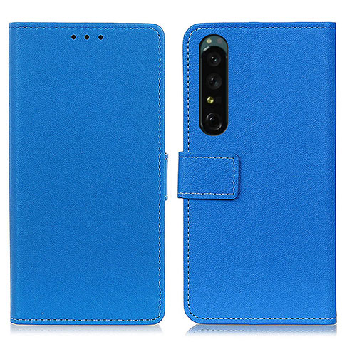 Funda de Cuero Cartera con Soporte Carcasa M08L para Sony Xperia 1 IV Azul