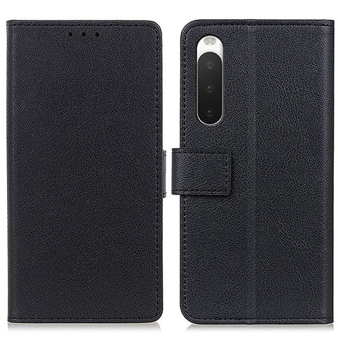 Funda de Cuero Cartera con Soporte Carcasa M08L para Sony Xperia 10 IV SO-52C Negro