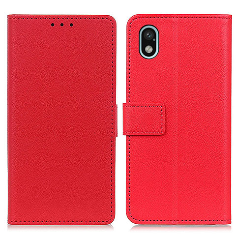 Funda de Cuero Cartera con Soporte Carcasa M08L para Sony Xperia Ace III Rojo