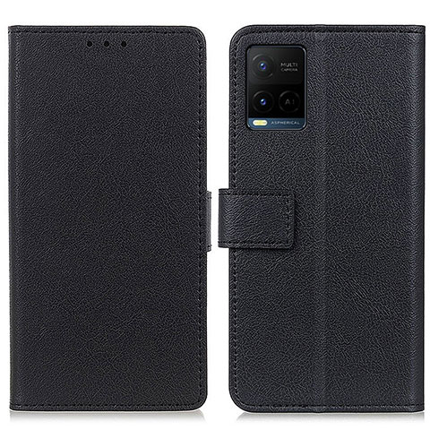 Funda de Cuero Cartera con Soporte Carcasa M08L para Vivo Y21t Negro