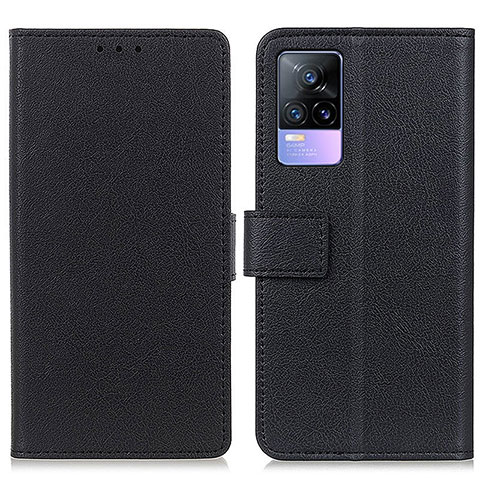 Funda de Cuero Cartera con Soporte Carcasa M08L para Vivo Y73 (2021) Negro