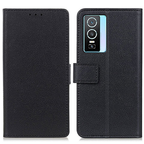 Funda de Cuero Cartera con Soporte Carcasa M08L para Vivo Y74s 5G Negro