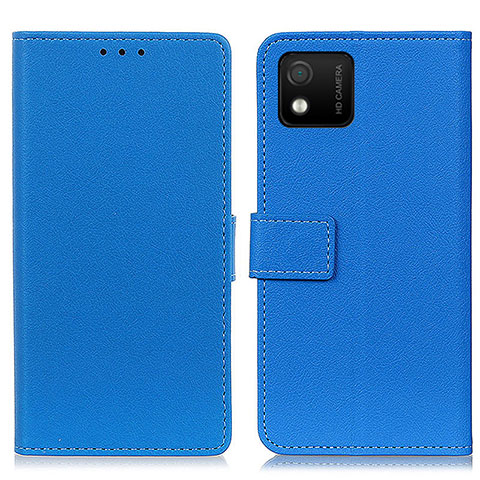 Funda de Cuero Cartera con Soporte Carcasa M08L para Wiko Y52 Azul