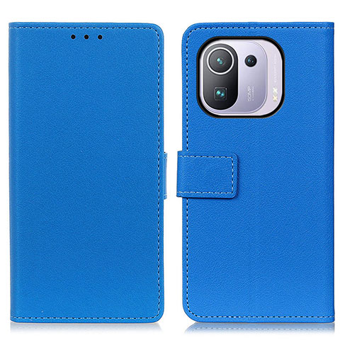 Funda de Cuero Cartera con Soporte Carcasa M08L para Xiaomi Mi 11 Pro 5G Azul