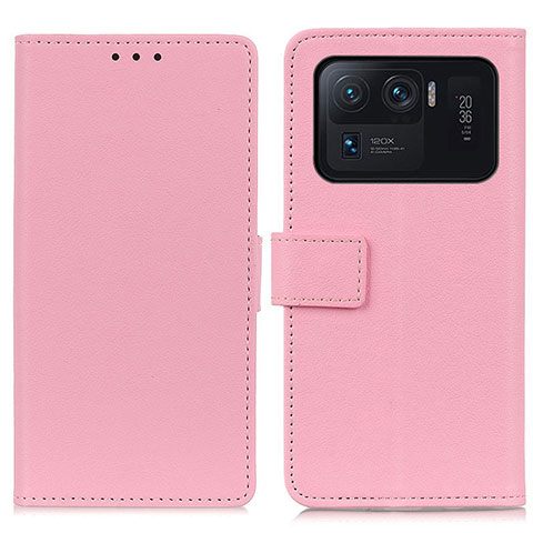 Funda de Cuero Cartera con Soporte Carcasa M08L para Xiaomi Mi 11 Ultra 5G Rosa