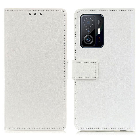 Funda de Cuero Cartera con Soporte Carcasa M08L para Xiaomi Mi 11T 5G Blanco