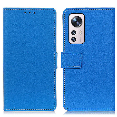 Funda de Cuero Cartera con Soporte Carcasa M08L para Xiaomi Mi 12 5G Azul