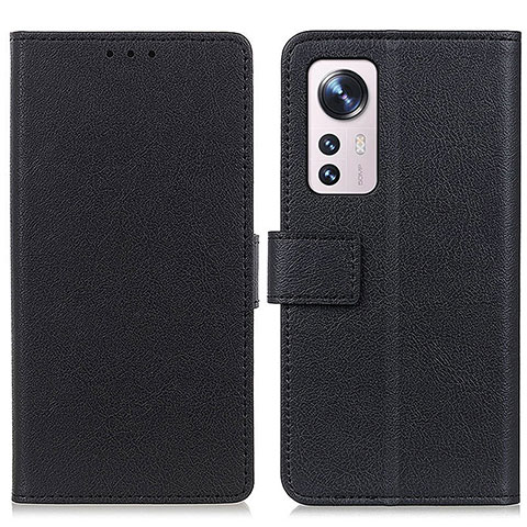 Funda de Cuero Cartera con Soporte Carcasa M08L para Xiaomi Mi 12 5G Negro