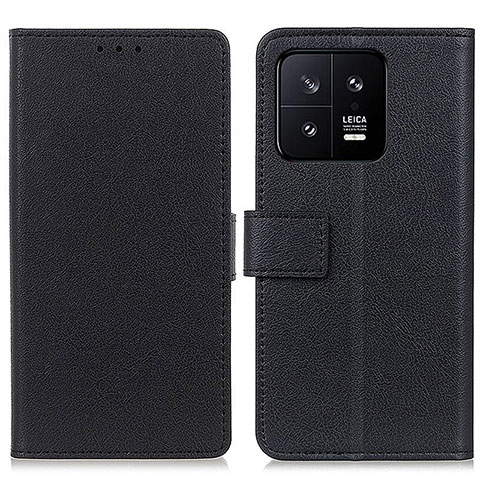 Funda de Cuero Cartera con Soporte Carcasa M08L para Xiaomi Mi 13 5G Negro