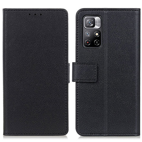 Funda de Cuero Cartera con Soporte Carcasa M08L para Xiaomi Poco M4 Pro 5G Negro