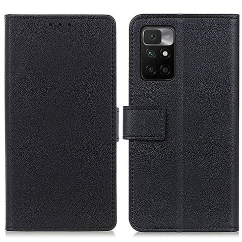 Funda de Cuero Cartera con Soporte Carcasa M08L para Xiaomi Redmi 10 (2022) Negro