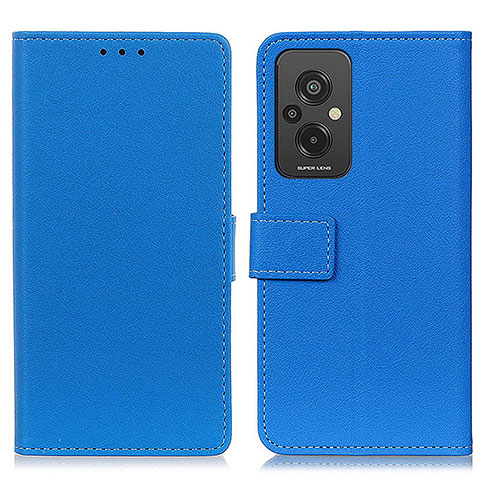 Funda de Cuero Cartera con Soporte Carcasa M08L para Xiaomi Redmi 11 Prime 4G Azul