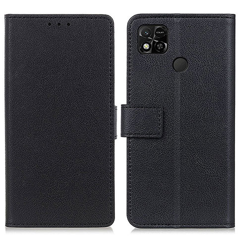 Funda de Cuero Cartera con Soporte Carcasa M08L para Xiaomi Redmi 9C Negro