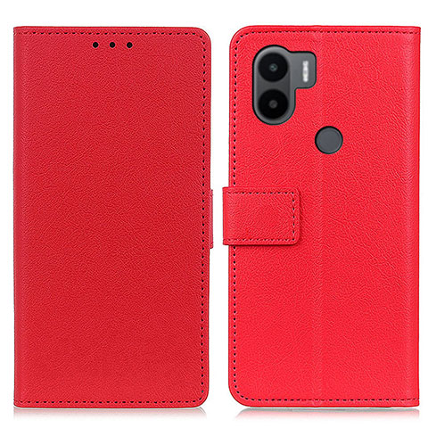 Funda de Cuero Cartera con Soporte Carcasa M08L para Xiaomi Redmi A1 Plus Rojo