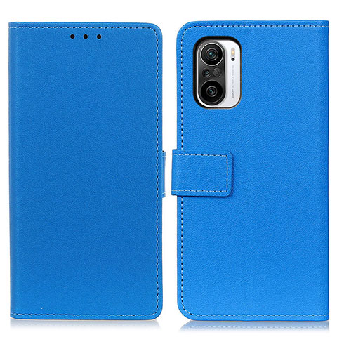 Funda de Cuero Cartera con Soporte Carcasa M08L para Xiaomi Redmi K40 5G Azul