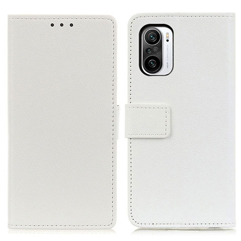 Funda de Cuero Cartera con Soporte Carcasa M08L para Xiaomi Redmi K40 Pro+ Plus 5G Blanco