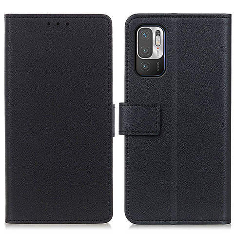 Funda de Cuero Cartera con Soporte Carcasa M08L para Xiaomi Redmi Note 10T 5G Negro