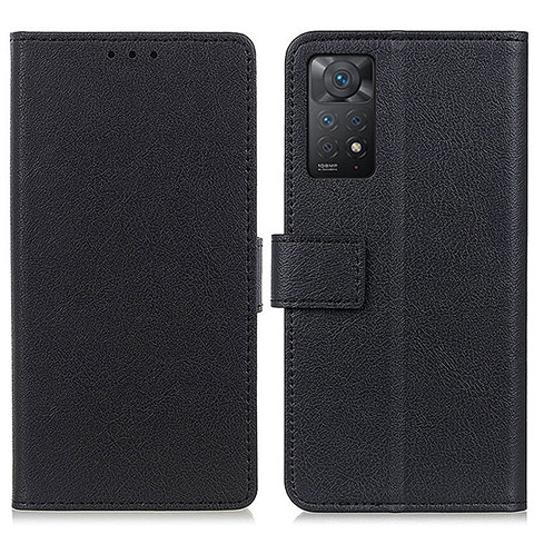 Funda de Cuero Cartera con Soporte Carcasa M08L para Xiaomi Redmi Note 11 Pro 4G Negro