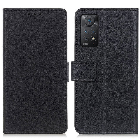 Funda de Cuero Cartera con Soporte Carcasa M08L para Xiaomi Redmi Note 11 Pro 5G Negro