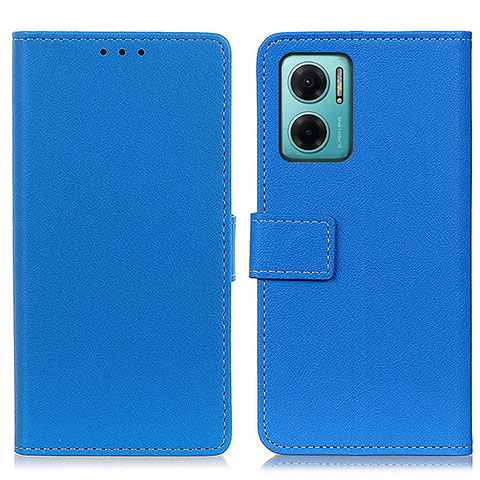 Funda de Cuero Cartera con Soporte Carcasa M08L para Xiaomi Redmi Note 11E 5G Azul