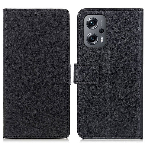 Funda de Cuero Cartera con Soporte Carcasa M08L para Xiaomi Redmi Note 11T Pro 5G Negro