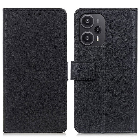 Funda de Cuero Cartera con Soporte Carcasa M08L para Xiaomi Redmi Note 12 Turbo 5G Negro