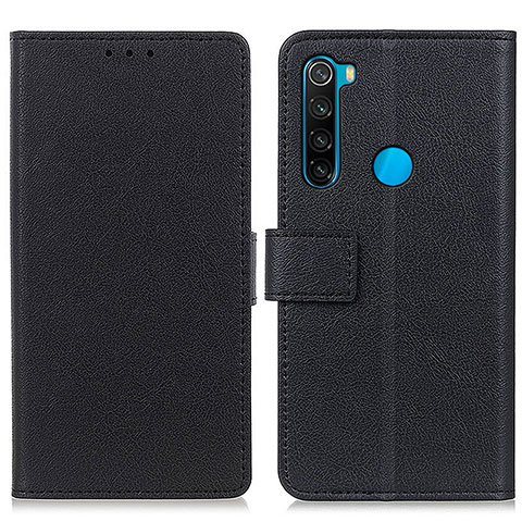 Funda de Cuero Cartera con Soporte Carcasa M08L para Xiaomi Redmi Note 8 (2021) Negro