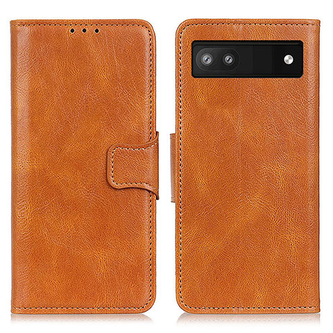 Funda de Cuero Cartera con Soporte Carcasa M09L para Google Pixel 6a 5G Marron