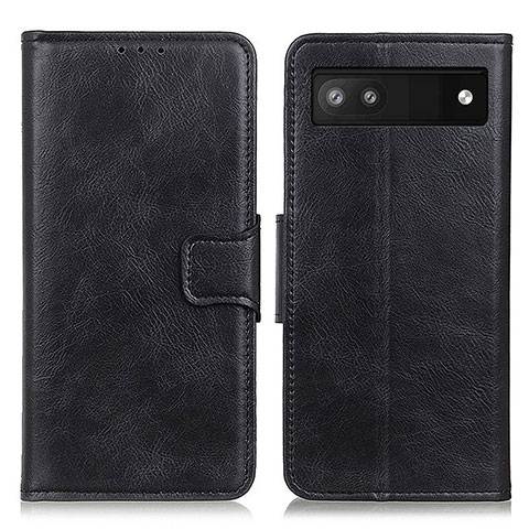 Funda de Cuero Cartera con Soporte Carcasa M09L para Google Pixel 6a 5G Negro