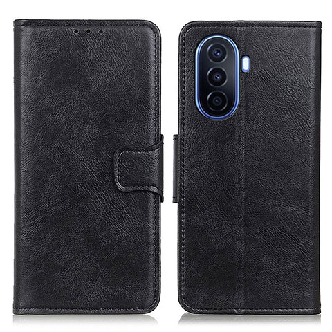 Funda de Cuero Cartera con Soporte Carcasa M09L para Huawei Nova Y70 Negro