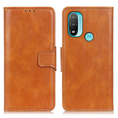 Funda de Cuero Cartera con Soporte Carcasa M09L para Motorola Moto E20 Marron