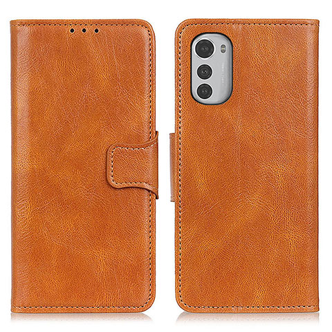 Funda de Cuero Cartera con Soporte Carcasa M09L para Motorola Moto E32 Marron