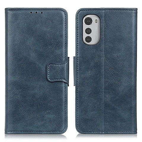 Funda de Cuero Cartera con Soporte Carcasa M09L para Motorola Moto E32s Azul