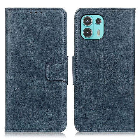 Funda de Cuero Cartera con Soporte Carcasa M09L para Motorola Moto Edge 20 Lite 5G Azul