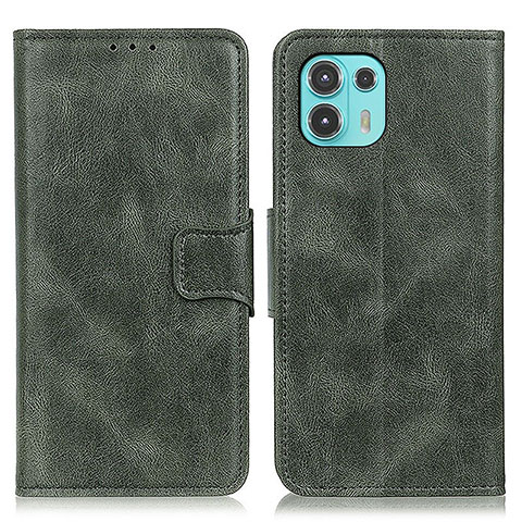 Funda de Cuero Cartera con Soporte Carcasa M09L para Motorola Moto Edge 20 Lite 5G Verde