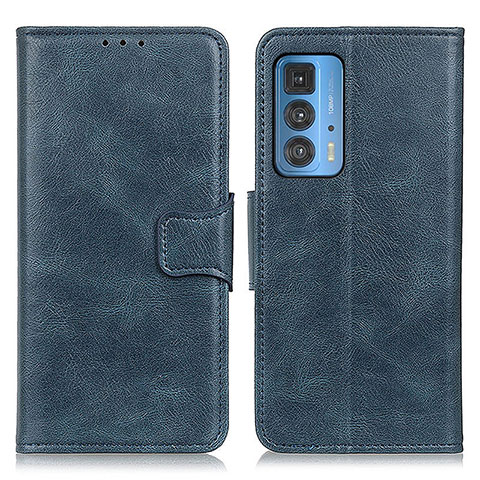 Funda de Cuero Cartera con Soporte Carcasa M09L para Motorola Moto Edge 20 Pro 5G Azul