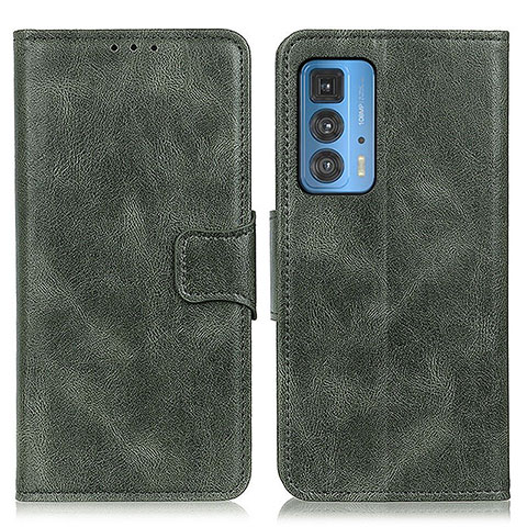 Funda de Cuero Cartera con Soporte Carcasa M09L para Motorola Moto Edge 20 Pro 5G Verde