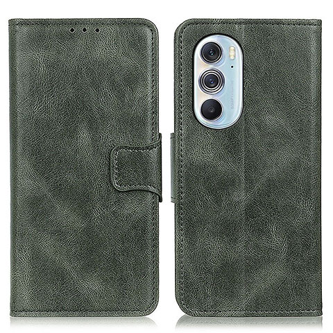 Funda de Cuero Cartera con Soporte Carcasa M09L para Motorola Moto Edge 30 Pro 5G Verde