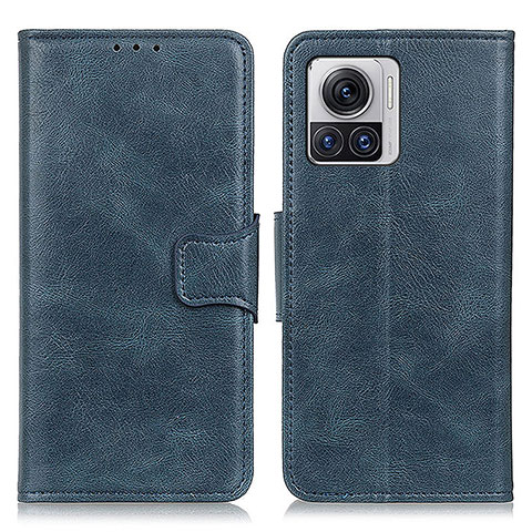 Funda de Cuero Cartera con Soporte Carcasa M09L para Motorola Moto Edge 30 Ultra 5G Azul