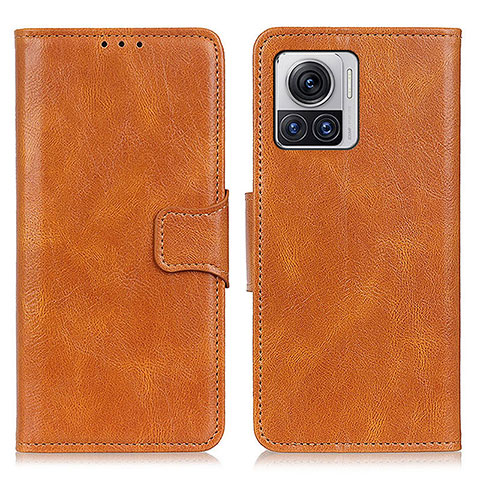 Funda de Cuero Cartera con Soporte Carcasa M09L para Motorola Moto Edge X30 Pro 5G Marron