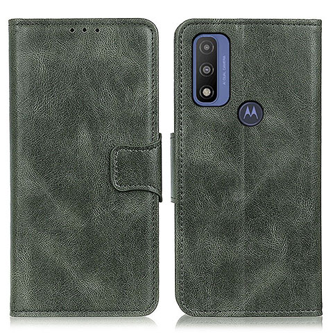 Funda de Cuero Cartera con Soporte Carcasa M09L para Motorola Moto G Pure Verde