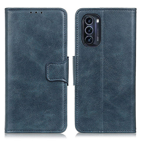 Funda de Cuero Cartera con Soporte Carcasa M09L para Motorola Moto G52j 5G Azul