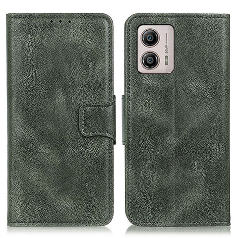 Funda de Cuero Cartera con Soporte Carcasa M09L para Motorola Moto G53j 5G Verde