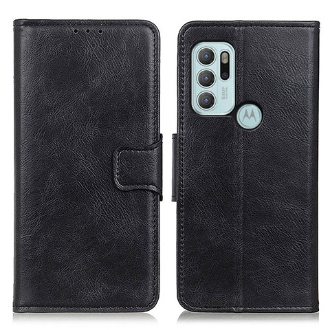 Funda de Cuero Cartera con Soporte Carcasa M09L para Motorola Moto G60s Negro