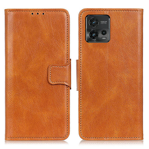 Funda de Cuero Cartera con Soporte Carcasa M09L para Motorola Moto G72 Marron