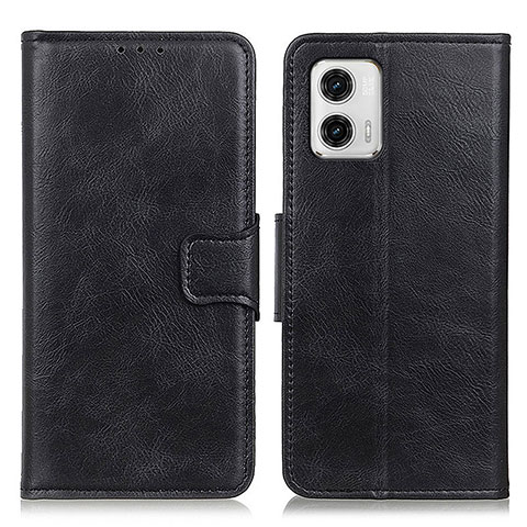 Funda de Cuero Cartera con Soporte Carcasa M09L para Motorola Moto G73 5G Negro