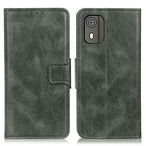 Funda de Cuero Cartera con Soporte Carcasa M09L para Nokia C02 Verde