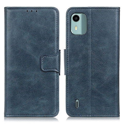 Funda de Cuero Cartera con Soporte Carcasa M09L para Nokia C12 Azul