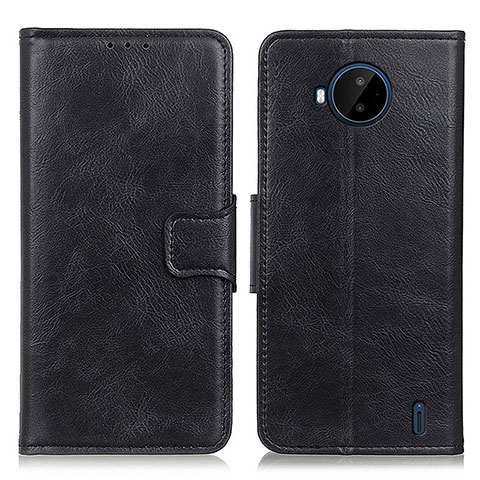 Funda de Cuero Cartera con Soporte Carcasa M09L para Nokia C20 Plus Negro