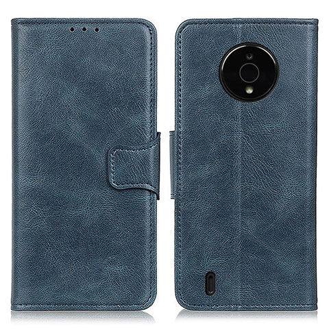 Funda de Cuero Cartera con Soporte Carcasa M09L para Nokia C200 Azul